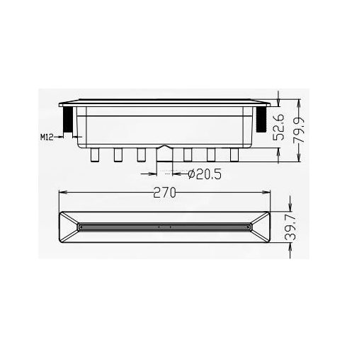 Vízesés 270 mm Inox