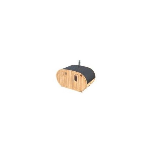NAGY OVÁLIS THERMOWOOD SZABADTÉRI SZAUNA S424 HARVIA M3 KÁLYHÁVAL++