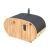 NAGY OVÁLIS THERMOWOOD SZABADTÉRI SZAUNA S424 HARVIA M3 KÁLYHÁVAL++