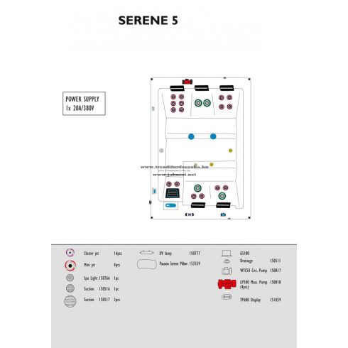 Trendi Mserene5 jakuzzi 210x190x85 cm++