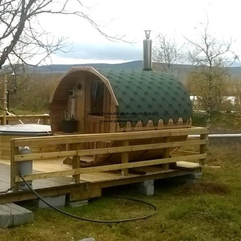 THERMOWOOD HORDÓ SZAUNA S2V 2,2M  KÜLSŐ PADOKKAL ++