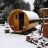   HORDÓ SZAUNA KÜLSŐ PADOKKAL S3V THERMOWOOD 2,2 M ÁTMÉRŐJŰ++