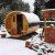 THERMOWOOD HORDÓ SZAUNA ÖLTÖZŐVEL ÉS KINTI PADOKKAL S4PV 2M ÁTMÉRŐJŰ FATÜZELÉSŰ KÁLYHÁVAL++