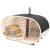 NAGY OVÁL THERMOWOOD SZABADTÉRI SZAUNA S424 HARVIA PRO KÁLYHÁVAL++