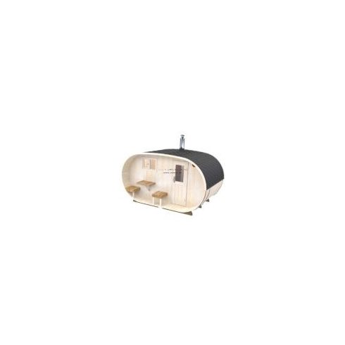 NAGY OVÁL THERMOWOOD SZABADTÉRI SZAUNA S424 HARVIA PRO KÁLYHÁVAL++